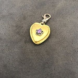 Silpada Brass and Silver “Close to my heart” charm